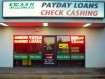 front view of payday loans store