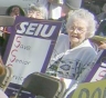 Oregon senior at capitol protest