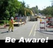 graphic: be aware logo