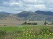 view of field and hills