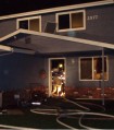 photo: structure fire at 2577 Fisher Rd. NE Salem Oregon
