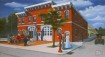 Early firehouse scene painting