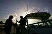 Oregon fishermen at sunset