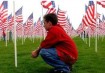 Kid with American flags