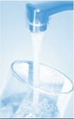 water going into glass