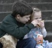 children eating
