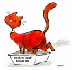 Kitty litter box art