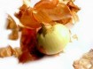 Onion partly peeled