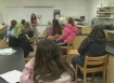 School girls in class