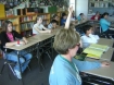 One of the classrooms inside Stephens Middle School