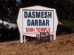 Sikh Temple sign