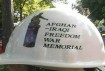 Helmet commemorating Afghan-Iraqi Freedom War memorial