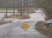 water over road